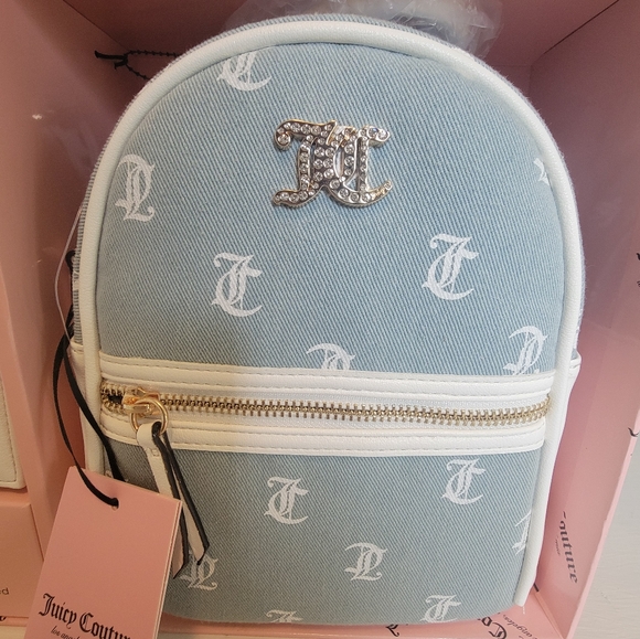 juicy couture mini backpack Miss Bow Backpack, Pink Flash Faux Leather with Embossed Logo & Front Zip Pocket : Clothing, Shoes & Jewelry inspired design Juicy Couture Bags | Juicy